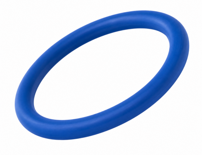 Blue DIN 11851 seal for hygienic threaded union connections