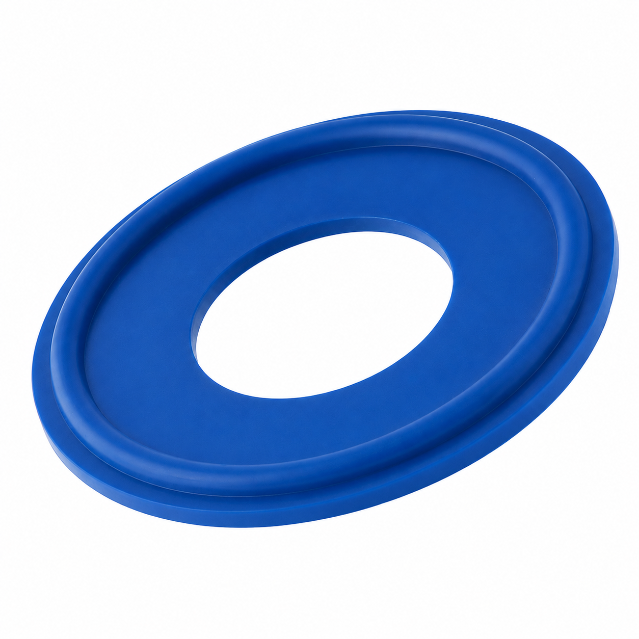 Blue Tri-Clamp gasket for hygienic sanitary process connections