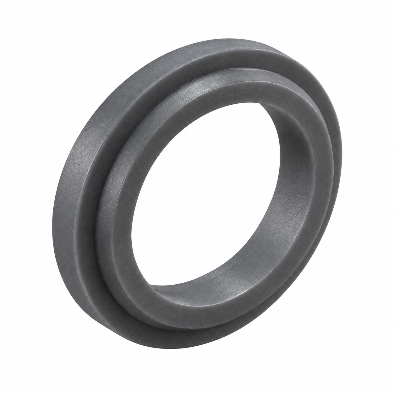 Grey graphite-filled PTFE sealing ring