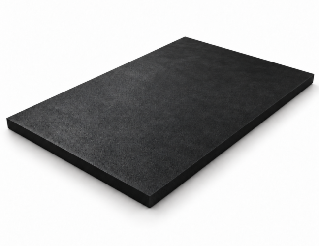 Black rubber sheet illustrating HNBR, FFKM gasket material