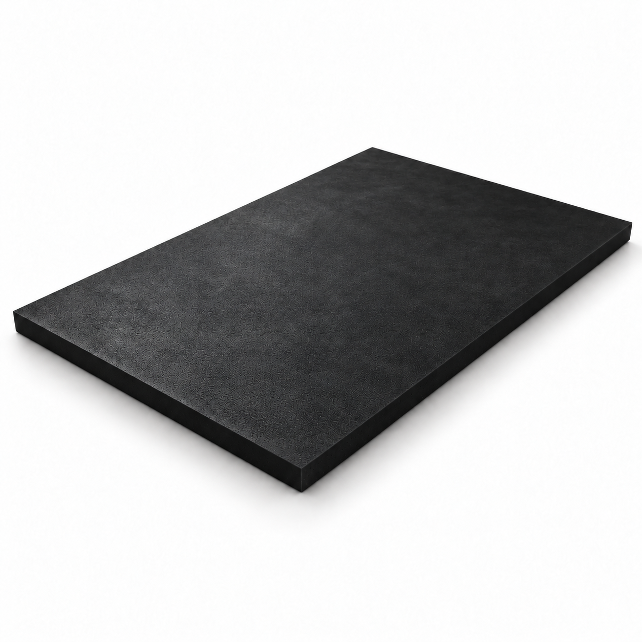 Black rubber sheet illustrating HNBR, FFKM gasket material