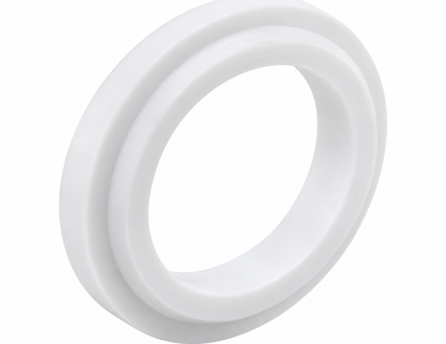 White virgin PTFE sealing ring