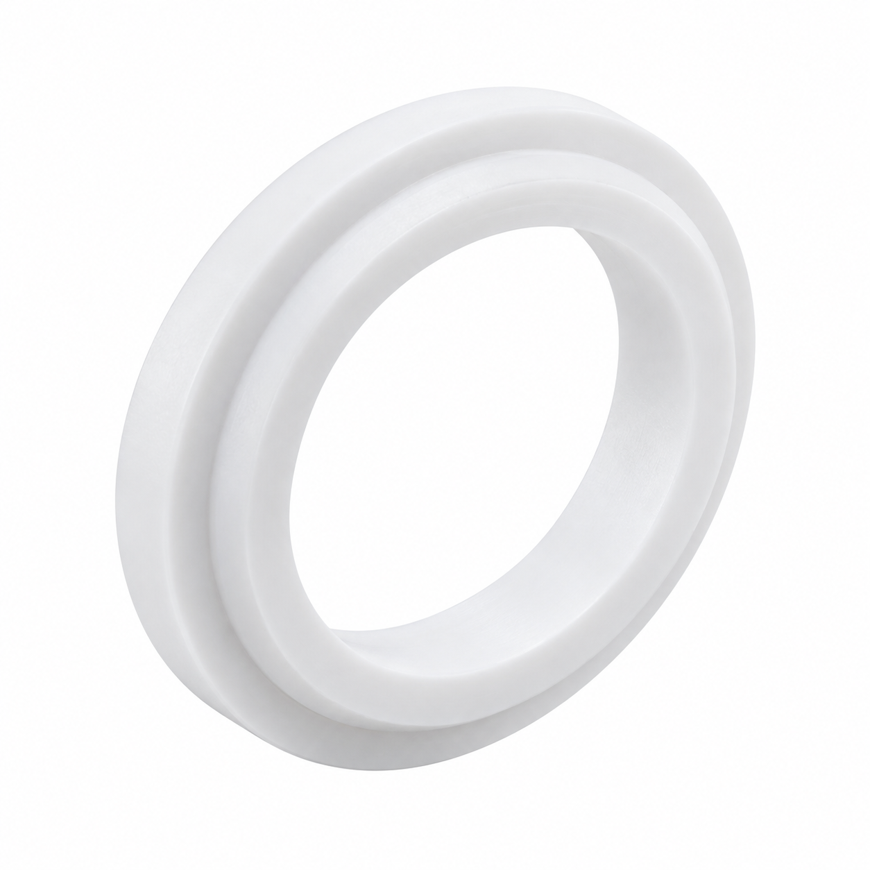 White virgin PTFE sealing ring